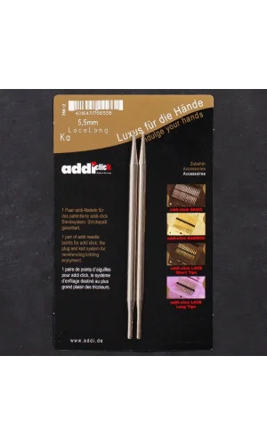 Addi Click Lace 5,5mm Değiştirilebilir Uzun Uçlu D