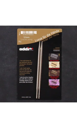 Addi Click Lace 5mm Değiştirilebilir Uzun Uçlu Dan