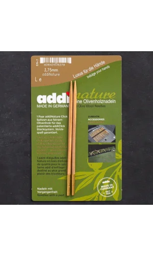 Addi Nature Olive Wood Click 3.75mm 13cm Misinalı
