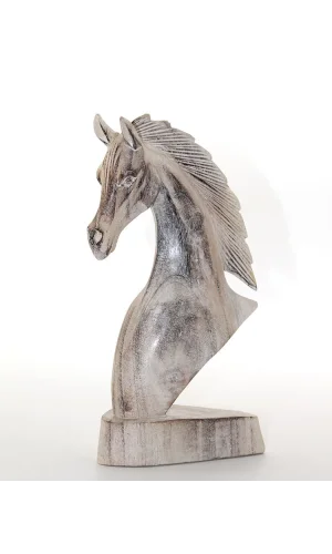 Ahşap At Büstü 25 cm