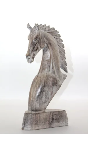 Ahşap At Büstü 40 cm