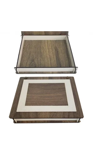 Ahşap Derili Hediye Kutusu