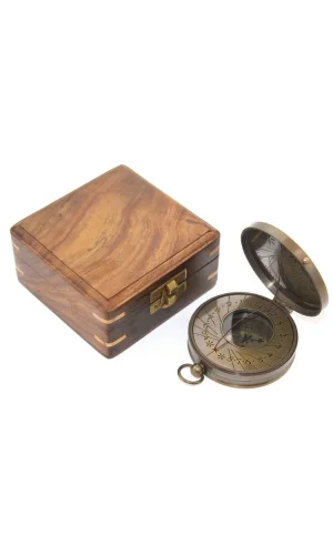 Ahşap Kutulu Pusula Model 8