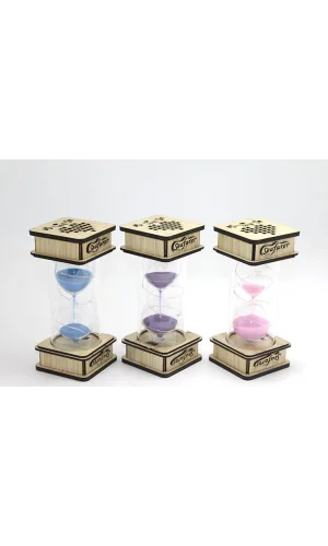 Ahşap Ledli Kum Saati Model 2