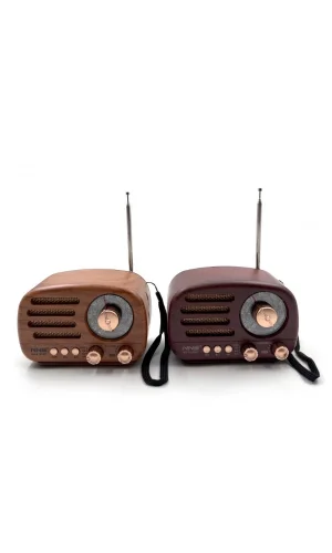 Ahşap Retro Radyo