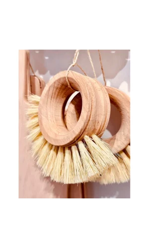 Ahşap Sebze Meyve Yıkama Fırçası