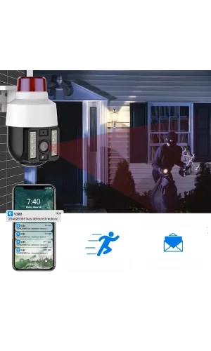 Alarmlı Dış Mekan Güvenlik Kamerası