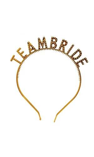 Altın Renk Team Bride Taç – Gelin ve Nedime Tacı