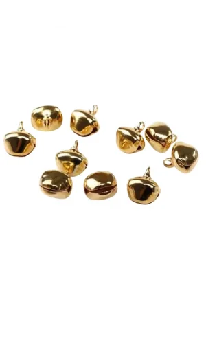 Amigurimi Mini Çan Altın Renk Çan 5li