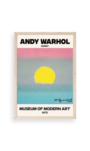 Andy Warhol Ahşap Çerçeveli Tablo