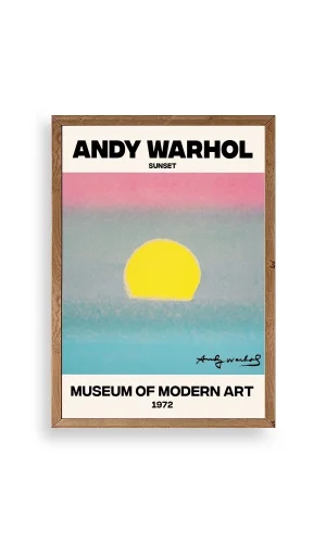 Andy Warhol Ahşap Çerçeveli Tablo