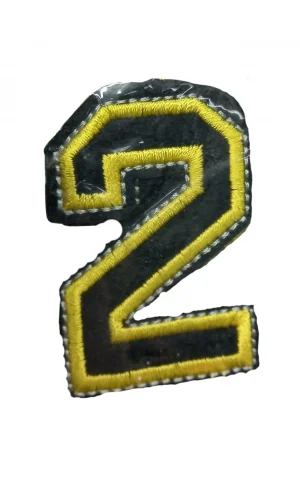 Aplike Ütü İle Yapışan 2 Rakamı Arma 2x4 cm