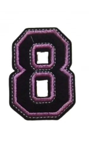Aplike Ütü İle Yapışan 8  Rakamı  Arma 3x4 cm