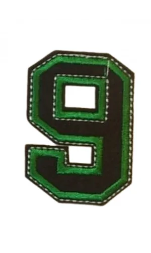 Aplike Ütü İle Yapışan 9  Rakamı Arma 4x5 cm