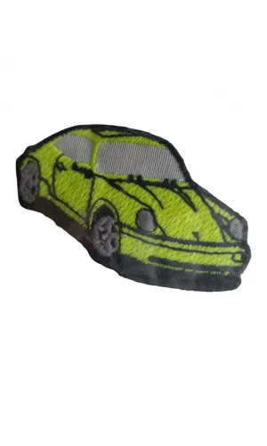 Aplike Ütü İle Yapışan Araba Yeşil Arma 3x4 cm