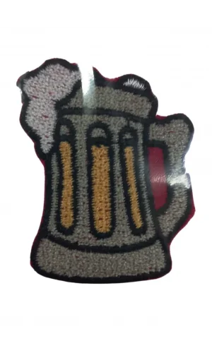Aplike Ütü İle Yapışan Bira Bardağı Arma 3x3 cm