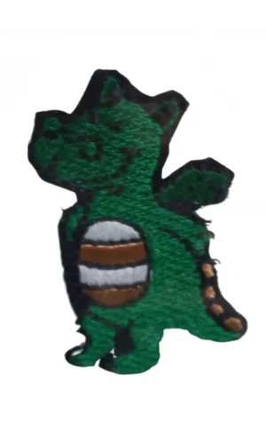 Aplike Ütü İle Yapışan Dinazor Yeşil Arma 2,5x4 cm