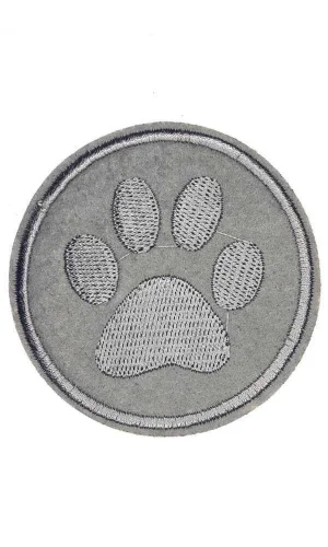 Aplike Ütü İle Yapışan Gri Pati Arma 5 cm