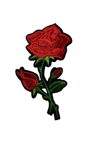 Aplike Ütü İle Yapışan Gül Büyük Arma 15x5 cm