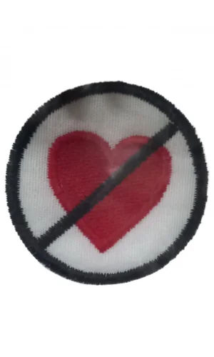 Aplike Ütü İle Yapışan Kalp Girilmez Arma 3 cm