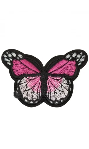 Aplike Ütü İle Yapışan Kelebek Pembe Arma 7x5 cm