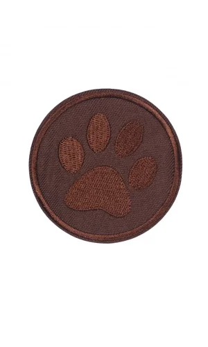 Aplike Ütü İle Yapışan Koyu Kahve Pati Arma 5 cm