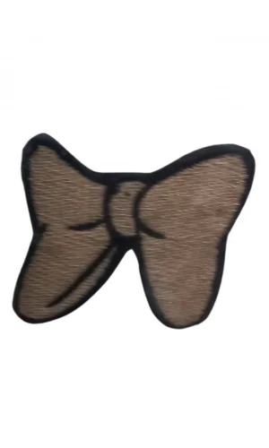 Aplike Ütü İle Yapışan Küçük Kelebek Kahverengi Arma 3x2 cm
