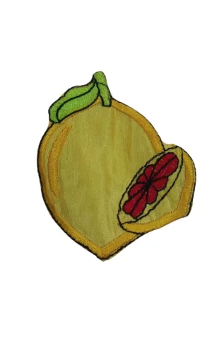 Aplike Ütü İle Yapışan Limon Desen