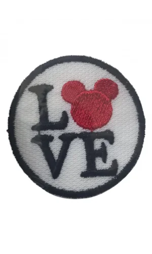 Aplike Ütü İle Yapışan Love Pati Arma 4 cm