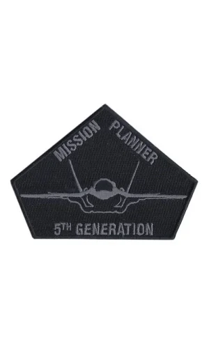 Aplike Ütü İle Yapışan Mission Planner Siyah Arma 6 cm