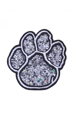 Aplike Ütü İle Yapışan Taşlı Pati Arma 5 cm