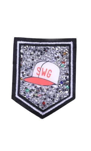 Aplike Ütü İle Yapışan Taşlı Şapka Arma 5x5 cm