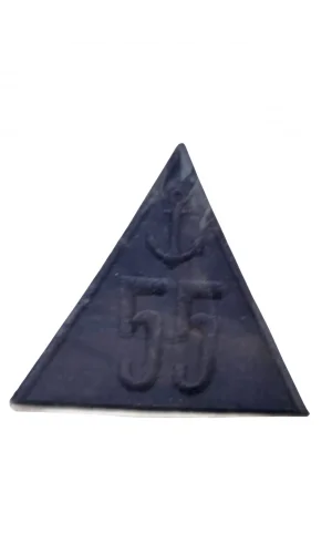 Aplike Ütü İle Yapışan Üçgen Çapa 55 Arma 5x4 cm