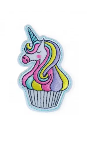 Aplike Ütü İle Yapışan Unicorn At Pembe Karışık Arma 5x3 cm