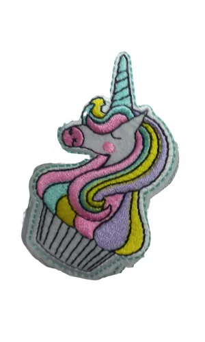Aplike Ütü İle Yapışan Unicorn At Yeşil Arma 4 cm