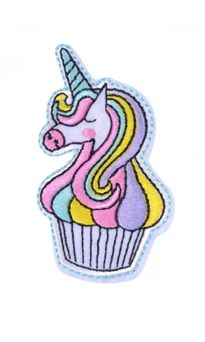 Aplike Ütü İle Yapışan Unicorn Pembe Arma 5x4 cm