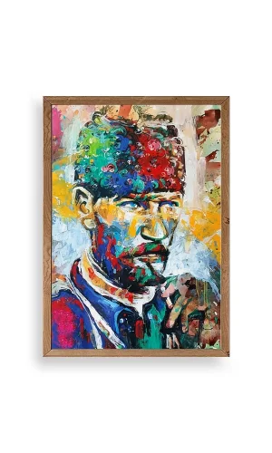Atatürk Ahşap Çerçeveli Tablo