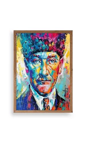 Atatürk Ahşap Çerçeveli Tablo