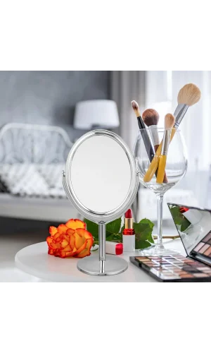 Ayaklı Oval Ayna 8 x 10 Cm