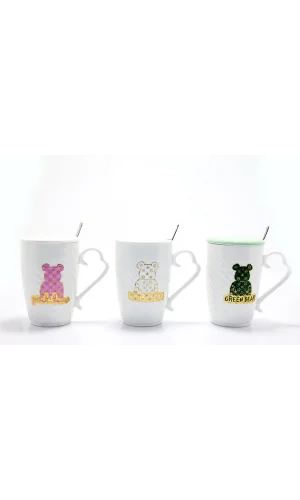 Ayıcık Tasarımlı Porselen Kupa Bardak