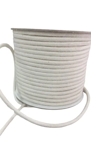 Bağcık İpi Pamuk 1 cm Krem 10 Metre
