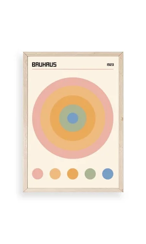 Bauhaus Ahşap Çerçeveli Tablo
