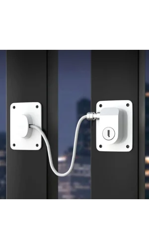 Beyaz Plaka Halatlı Emniyet Kilidi