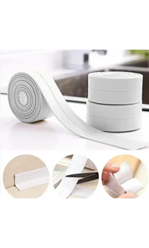 BEYAZ Su Sızdırmaz Lavabo Kenar Bandı (3.2m)