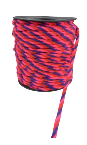 Bileklik ipi, Hediye Paketleme ipi, Şans, Bereket, Aşk, Şifa, Güç 1 mm Pamuk  1 metre Fuşya