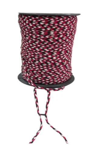 Bileklik ipi, Hediye Paketleme ipi, Şans, Bereket, Aşk, Şifa, Güç 5 mm Pamuk  5 metre Kırmızı