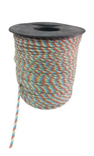 Bileklik ipi, Hediye Paketleme ipi, Şans, Bereket, Aşk, Şifa, Güç 5 mm Pamuk  5 metre Yeşil