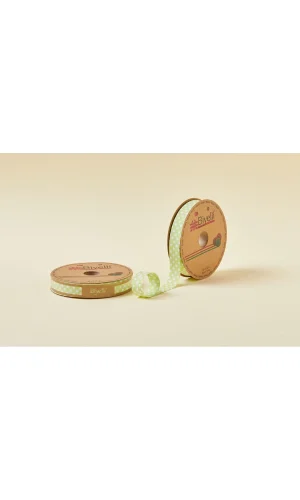 Biye Büyük Puanlı Katlı A15 Yeşil 2 cm 25 Metre %65 Koton %35 Polyester