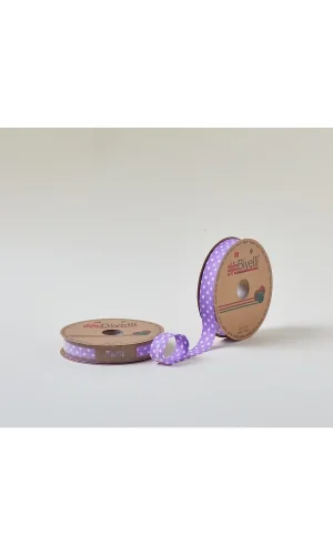 Biye Büyük Puanlı Katlı A18 Mor 2 cm 25 Metre %65 Koton %35 Polyester