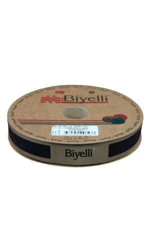 Biye Deri Katlı 751 Siyah 2 cm 25 Metre %100 Polyester